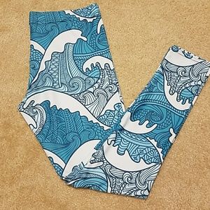 House of Flynn ocean print leggings